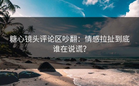 糖心镜头评论区吵翻：情感拉扯到底谁在说谎？