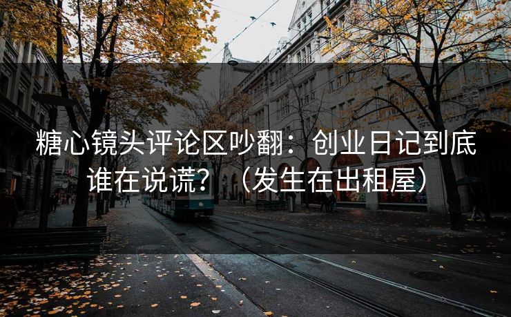 糖心镜头评论区吵翻：创业日记到底谁在说谎？（发生在出租屋）